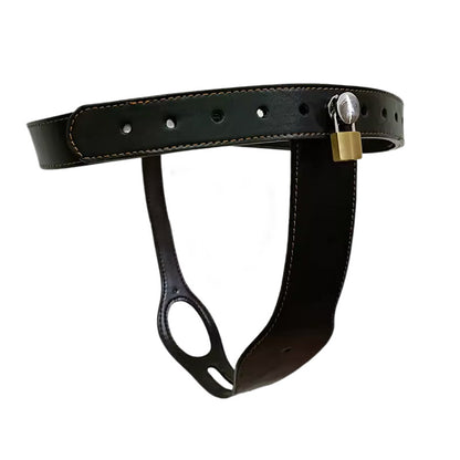 Leather Female Lockable Chastity Belt​