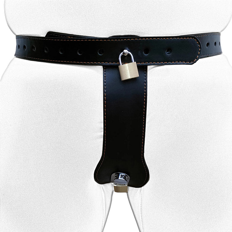 Leather Female Lockable Chastity Belt​