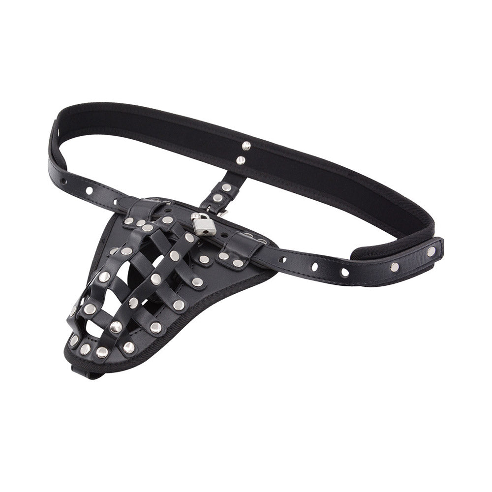 Leather Male Chastity Belt