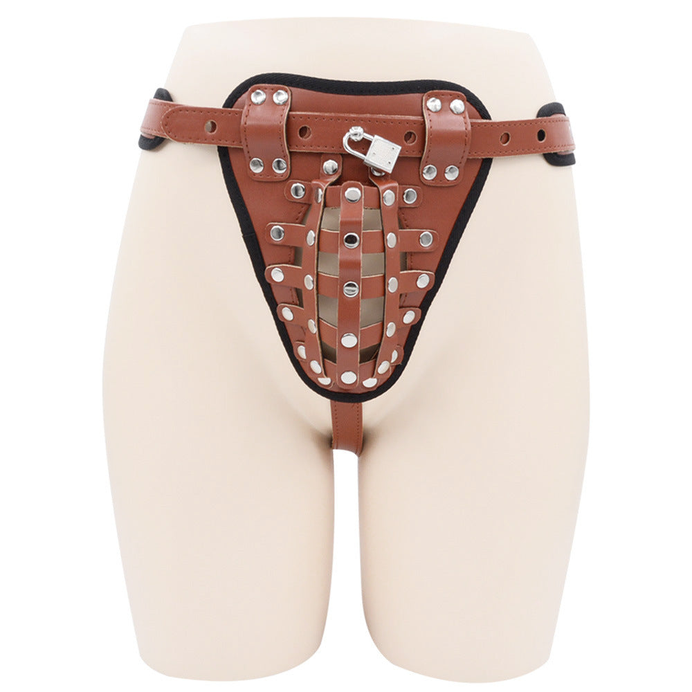 Leather Male Chastity Belt