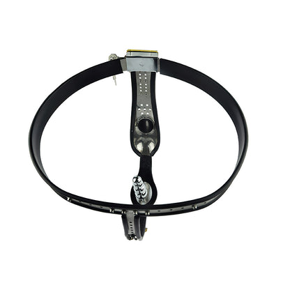 male chastity belt with butt plug