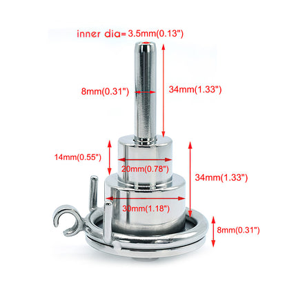 male chastity with urethral tube