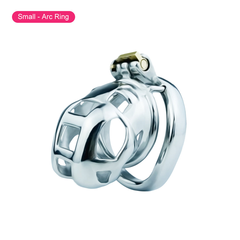 small metal cobra chastity cage