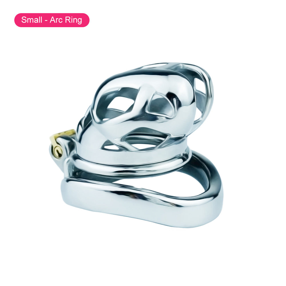 small metal cobra chastity cage