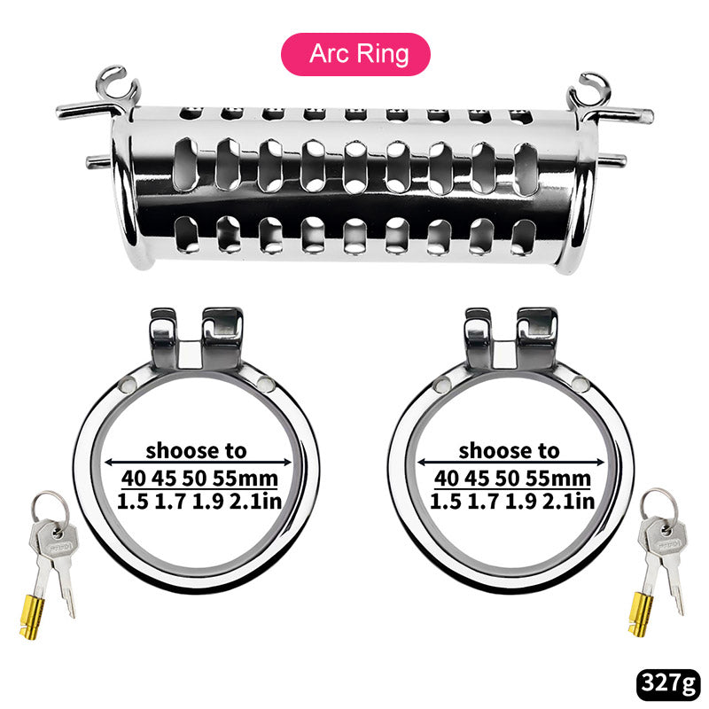 Metal Double Ended Chastity Cage