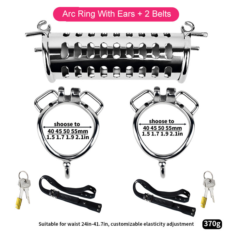 Metal Double Ended Chastity Cage