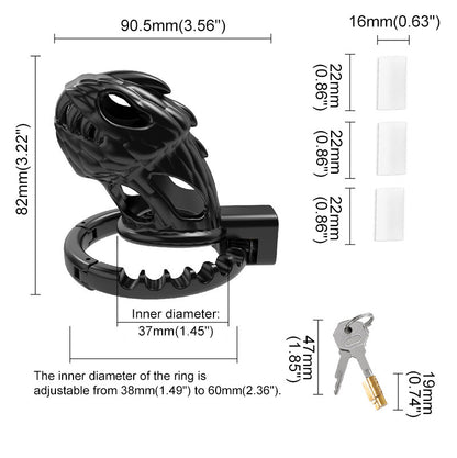 Monster Cock Cage Bondage With Adjustable 8 Sizes