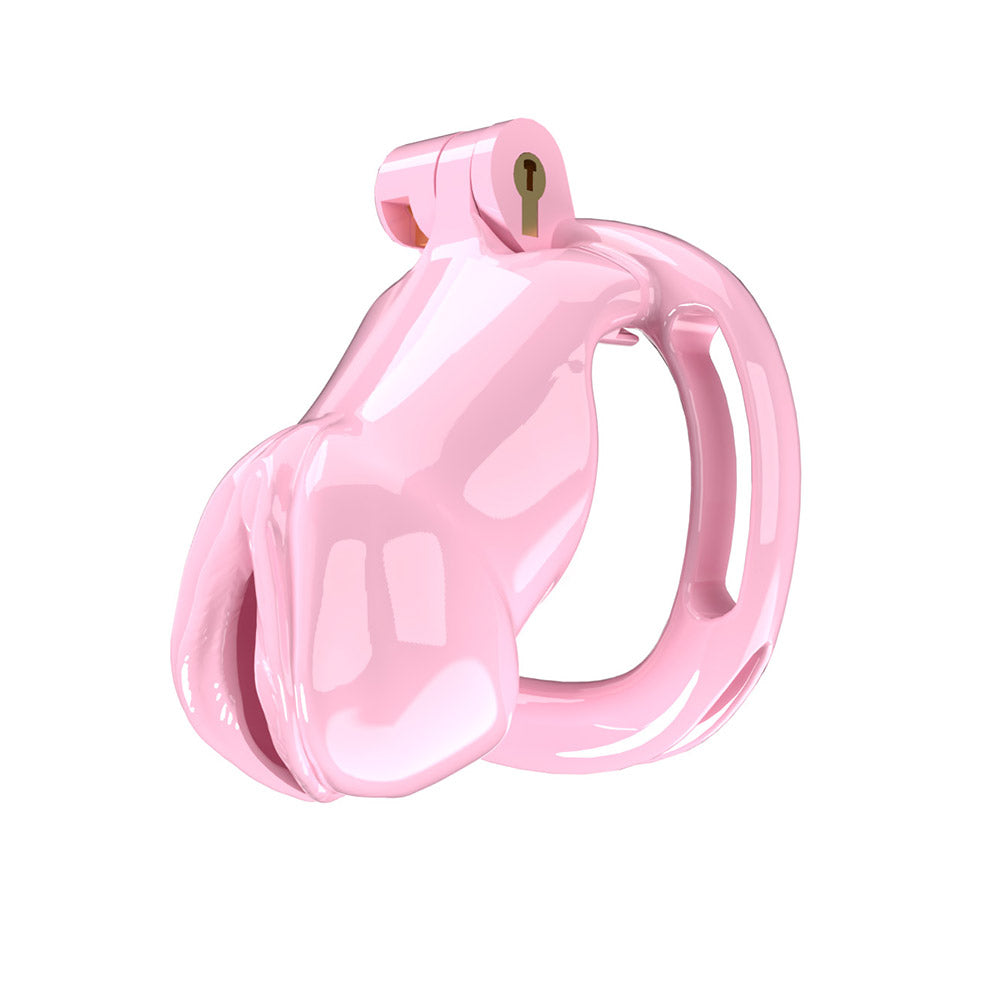 Nylon Chastity Cage With Belt