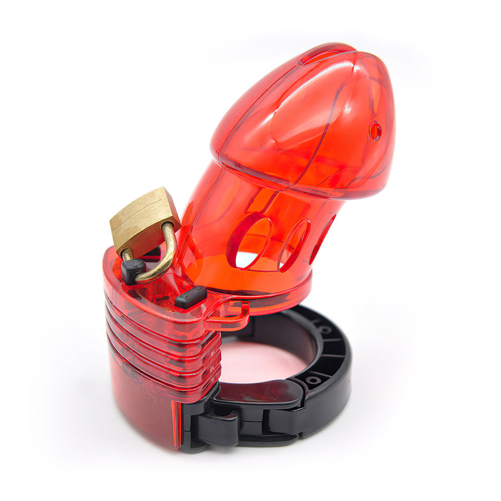 plastic male chastity device