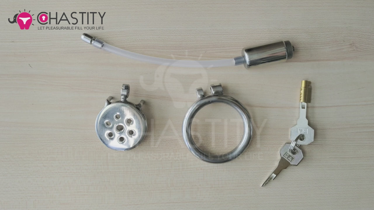 urethral tube chastity cage