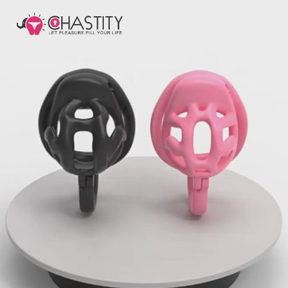 Locking Chastity Device With Scrotal Support