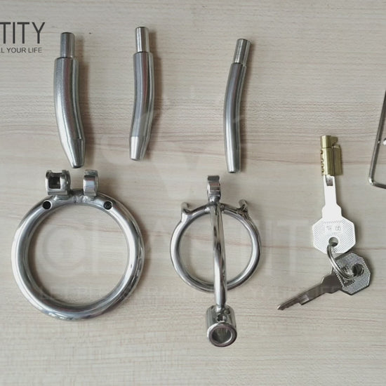 chastity device with urethral tube