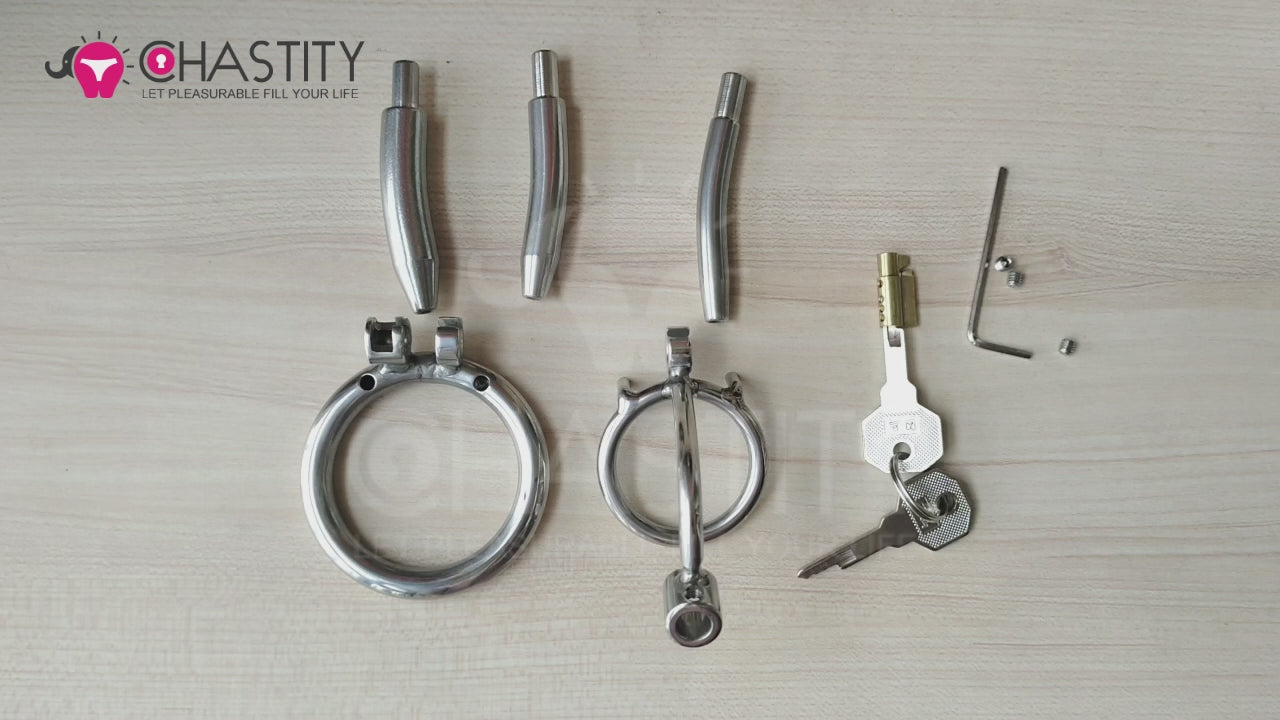 chastity device with urethral tube