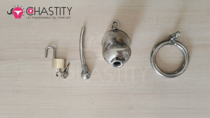 fully enclosed chastity cage video