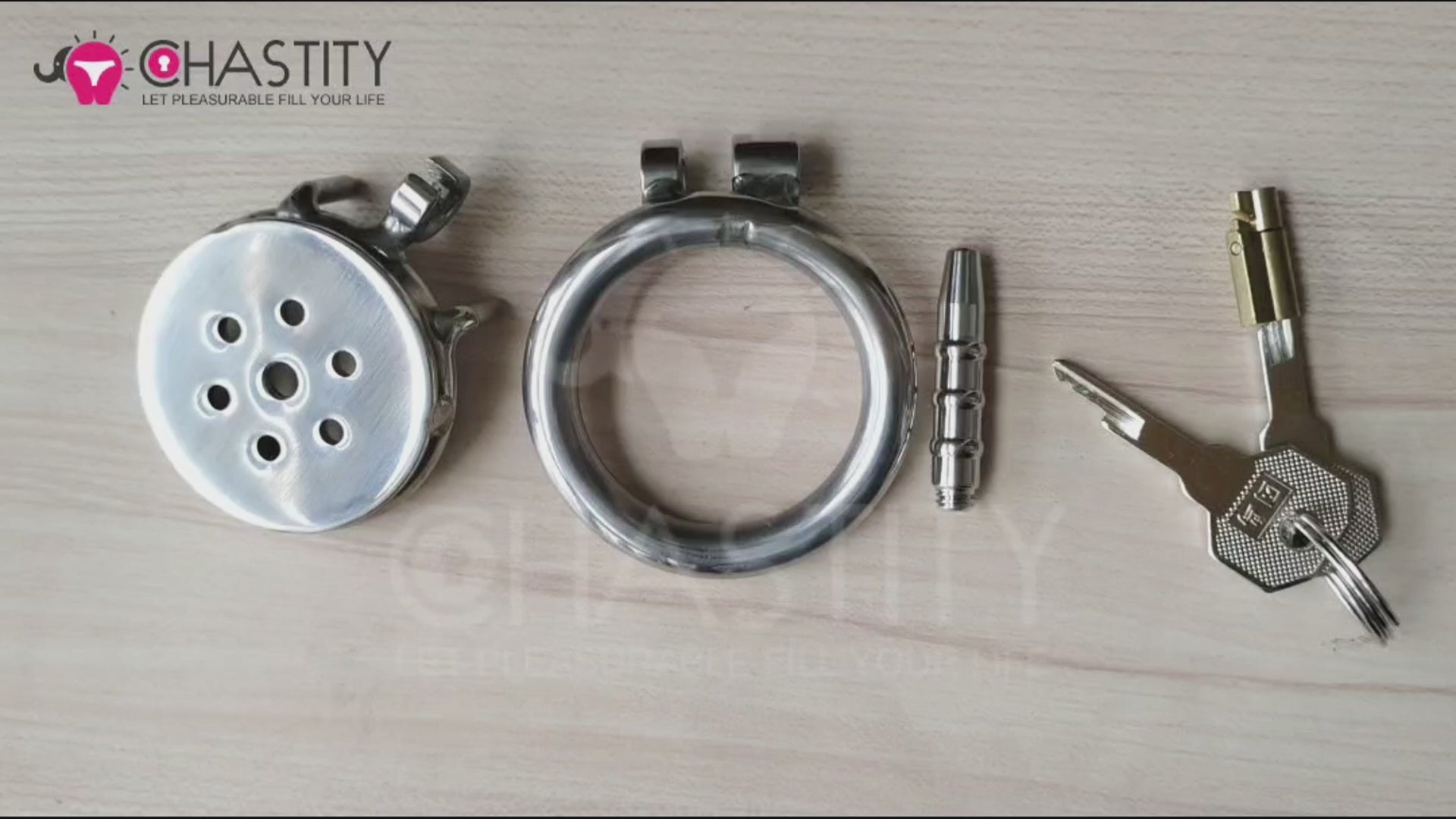 chastity device with catheter