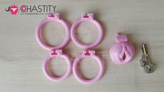 Sissy Labia Chastity Cage
