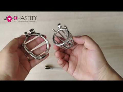 Male Bird Cage With Adjustable Chastity Ring Size Video