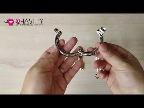 Small Banana Chastity Cage (Hinged Ring) Video