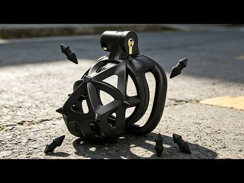 Diamond Chastity Cage With Silicone Spikes Video