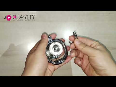 Inverted Prince Albert Piercing Chastity Lock Video