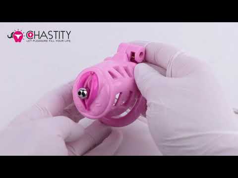 Sissy Manhood Caught In Chastity (Vulva Shape) Video