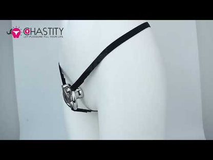 Deep Inverted Screw Lock Chastity Cage Video
