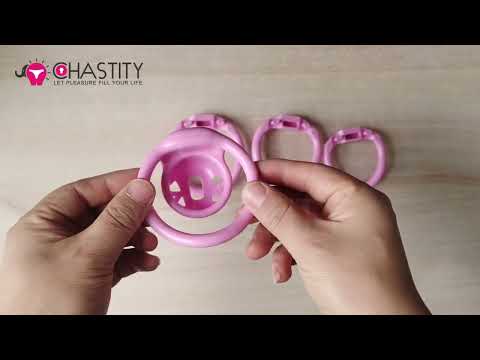 Sissy Pink Concealable Public Chastity Cage Video