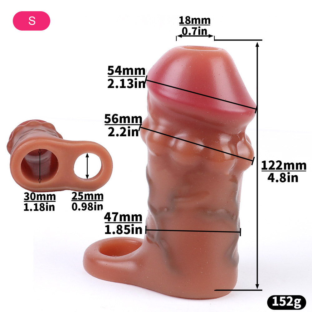 Real Feel Silicone Cock Sleeve