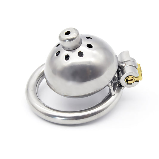 small steel chastity cage