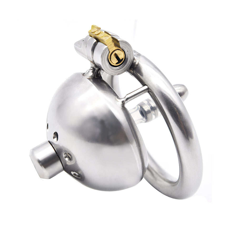 small steel chastity cage