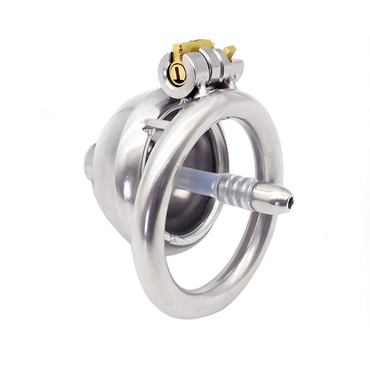 small steel chastity cage