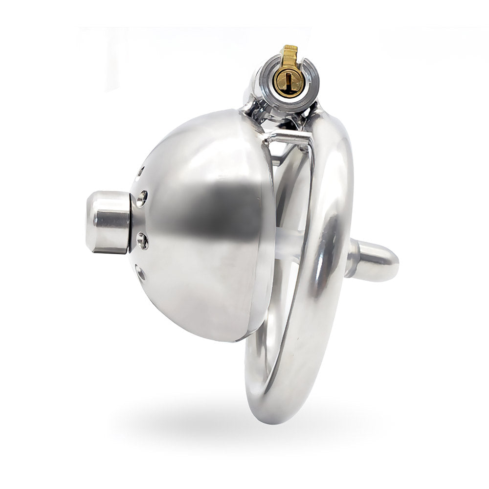 small steel chastity cage