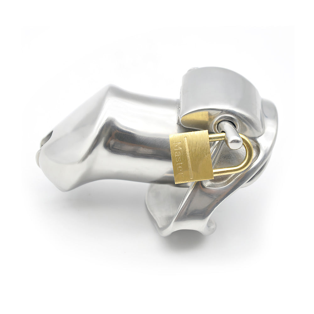 stainless steel long chastity device