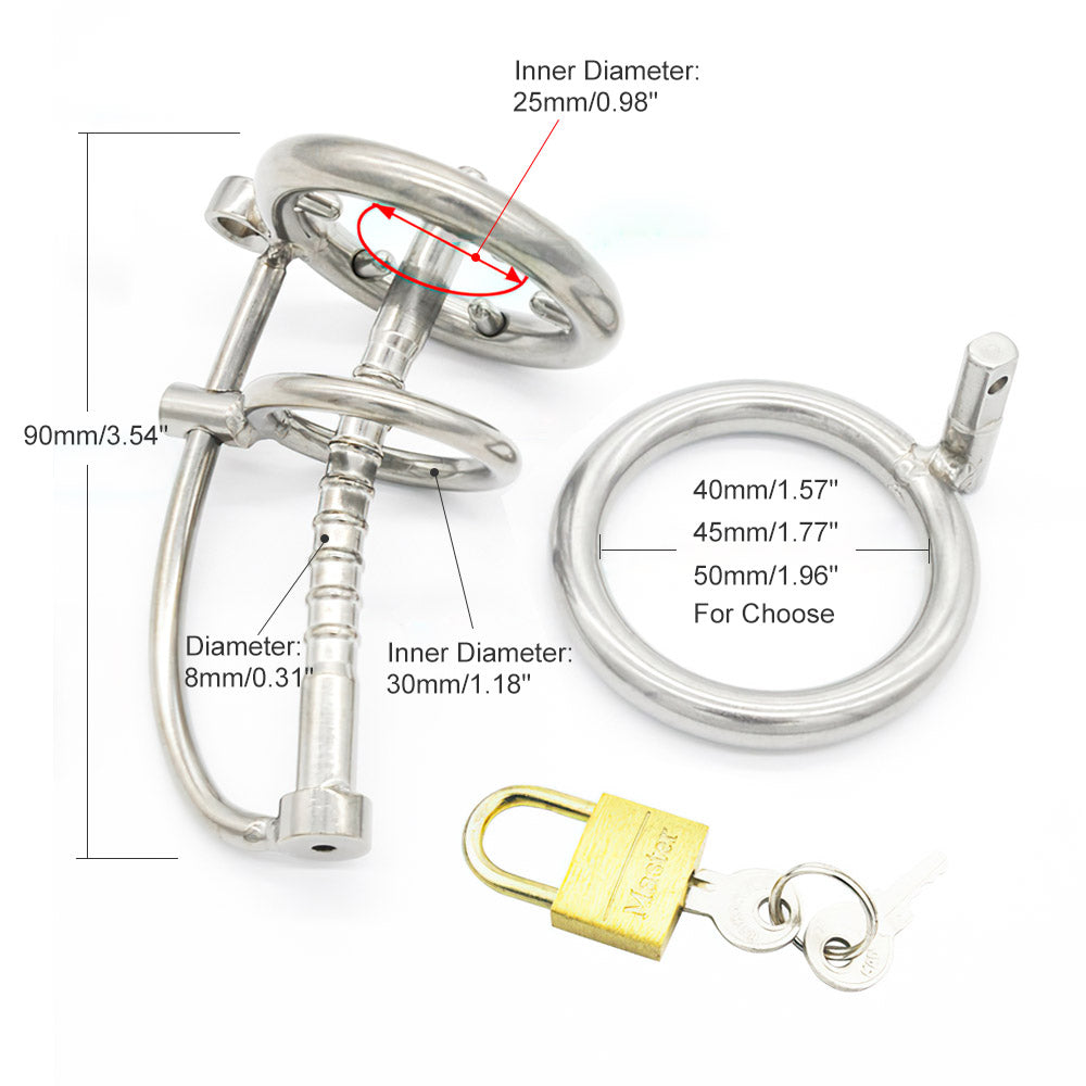 steel chastity tube