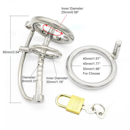 steel chastity tube