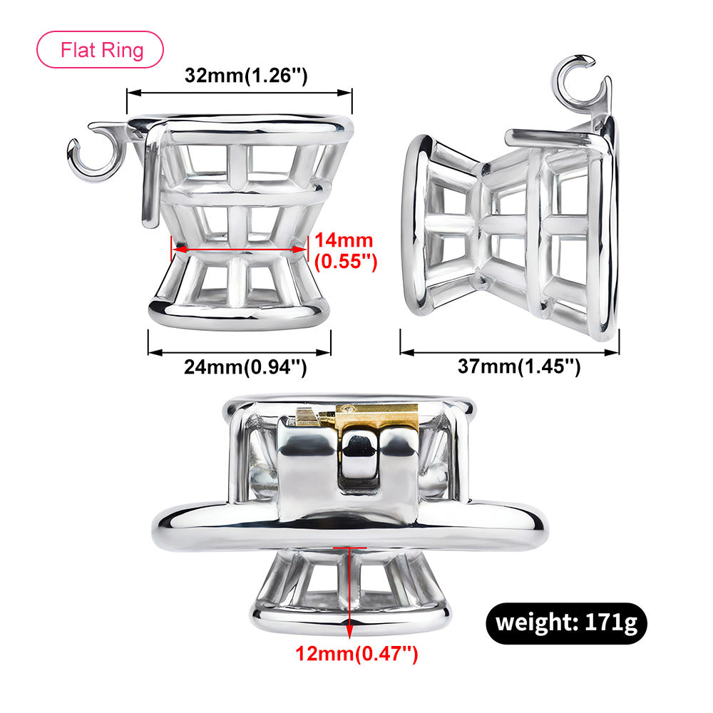 Cock Cage Male Chastity Device Locked Cage Sex Toy, Lock Contains 3 Rings  of Different Sizes and 3 Unlocking Keys, Metal Cock Cage Penis Cage Sex  Toys